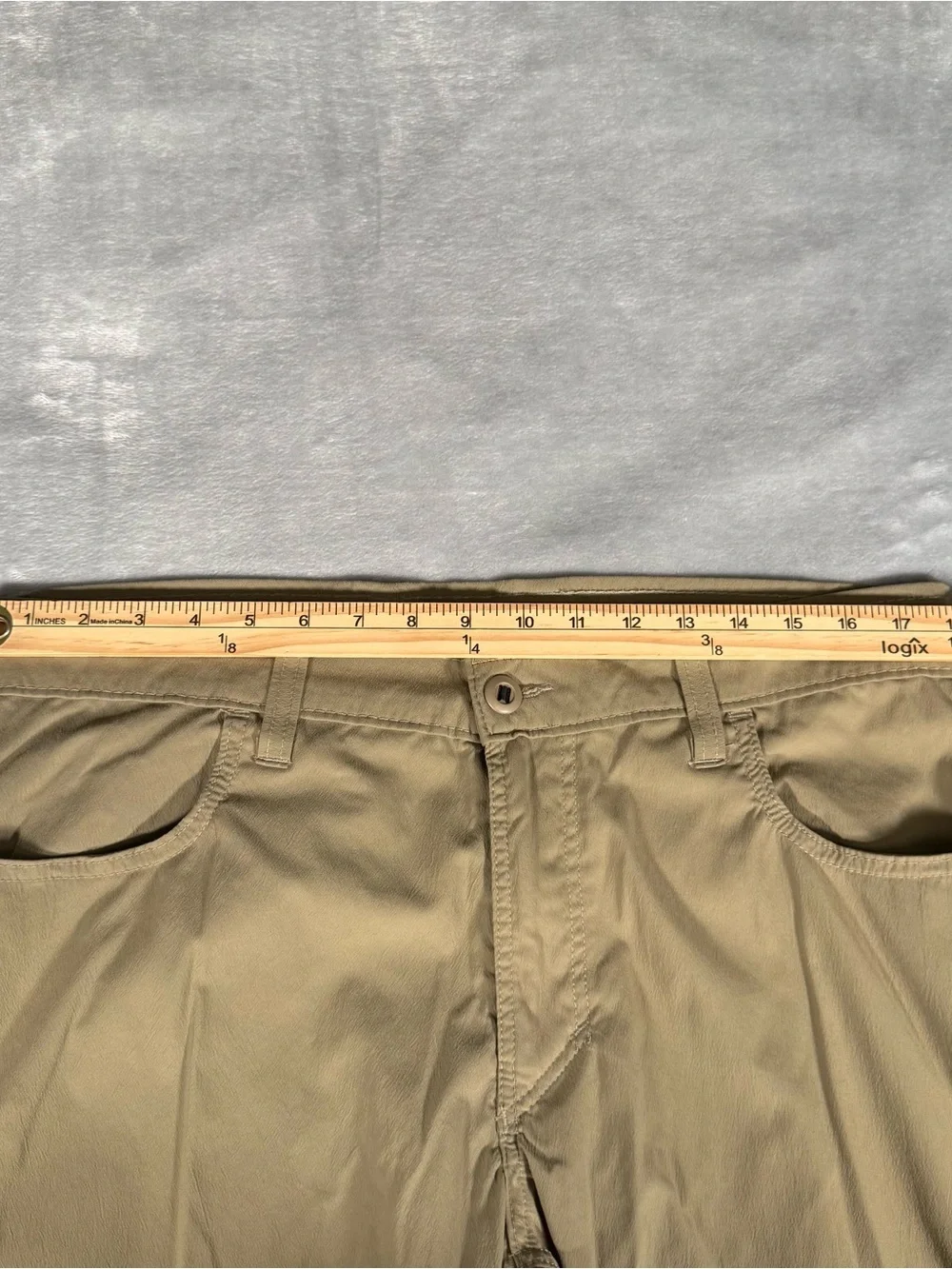 Origin Nyloc Pants Mens 36R (Fits 36x29) Stretch Hiking Made In USA Brown